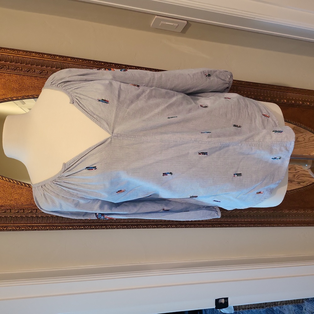 Velvet Peasant Blouse